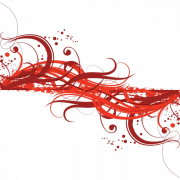 Anniversary Red Abstrak PNG Gambar