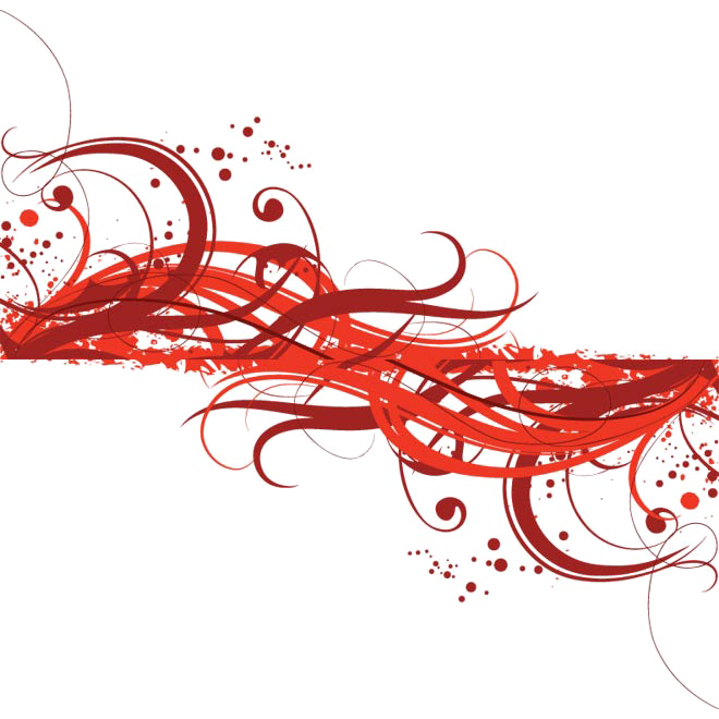 Anniversary Red Abstract PNG Image