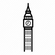 Big Ben Clock Tower PNG Cutout