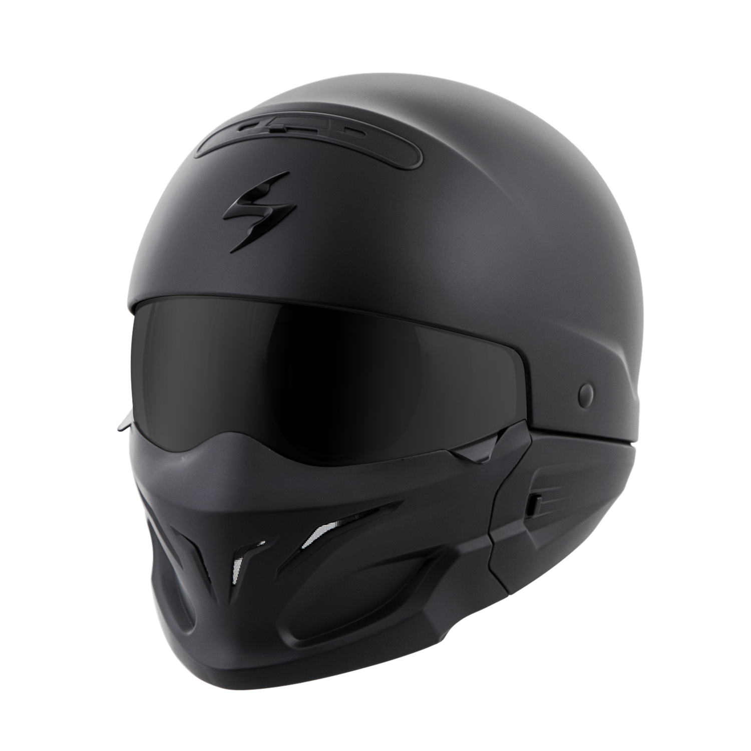 Zwarte helm png foto