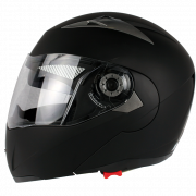 Zwarte helm transparant