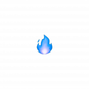 النار الزرقاء PNG