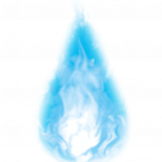 Blaues Feuer PNG Bild