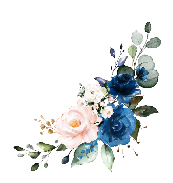 Blue Flower Illustration PNG Pic