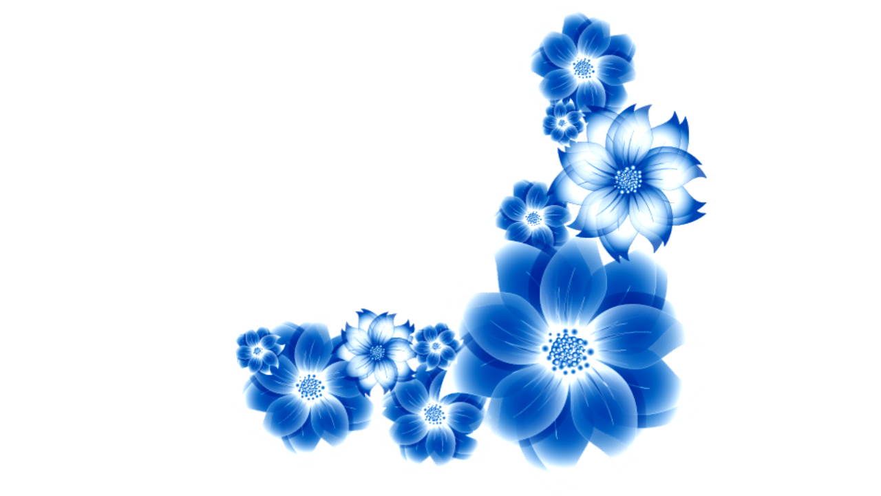 Blue Flower PNG Clipart