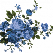 Imagen PNG de flor azul