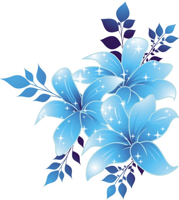 Blue Flower Spring PNG Photo