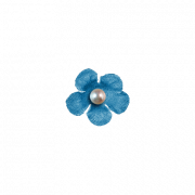 Mavi Çiçek Şeffaf