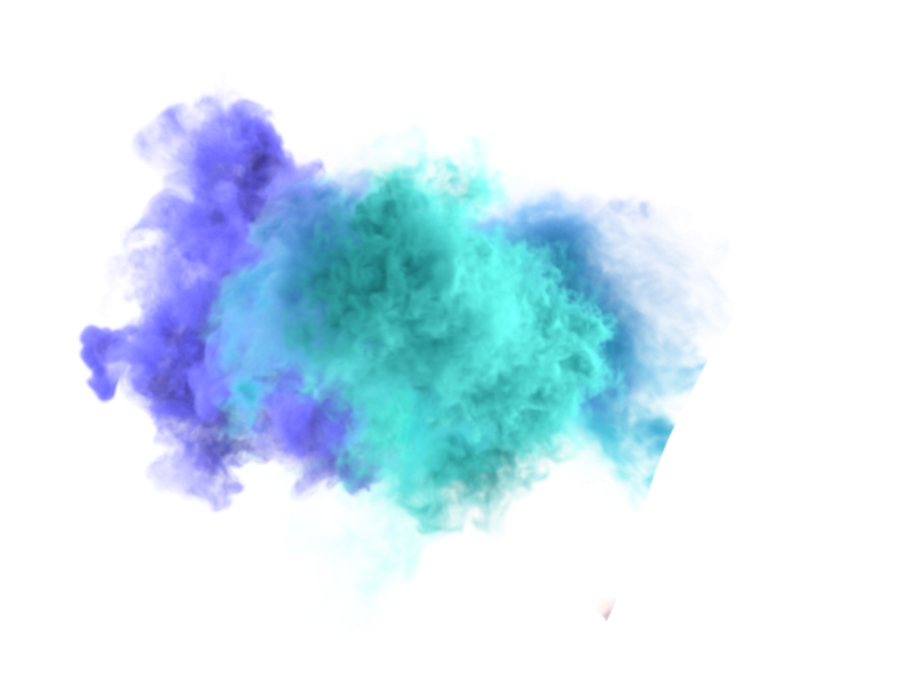 Blue Smoke Abstract PNG Cutout