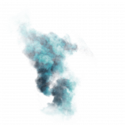 Imagen de png abstracto de humo azul