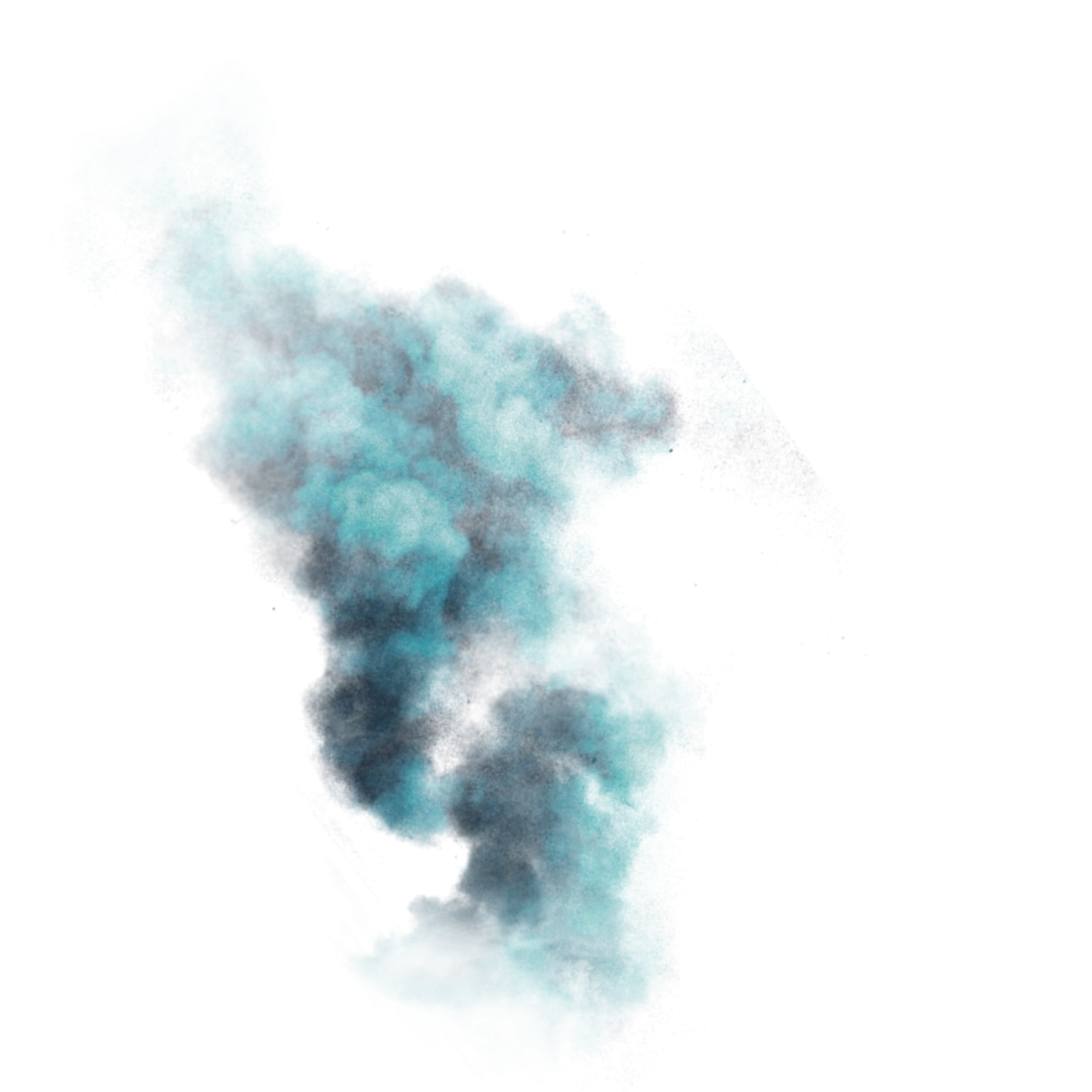 Blue Smoke Abstract PNG Image