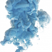 Imagen PNG de efecto de humo azul