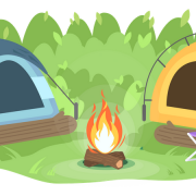 Campingplatz PNG kostenloses Bild