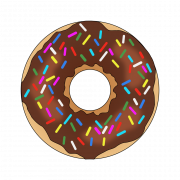 Schokoladen -Donut png