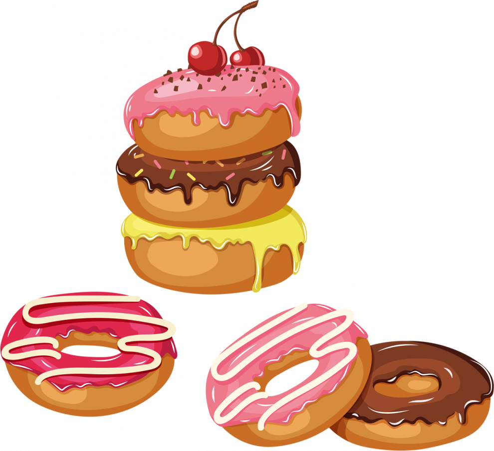 Chocolate Donut PNG Cutout