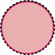 Image PNG du cadre de cercle HD
