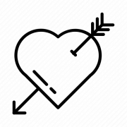 Cupid Arrow Heart Png Ausschnitt