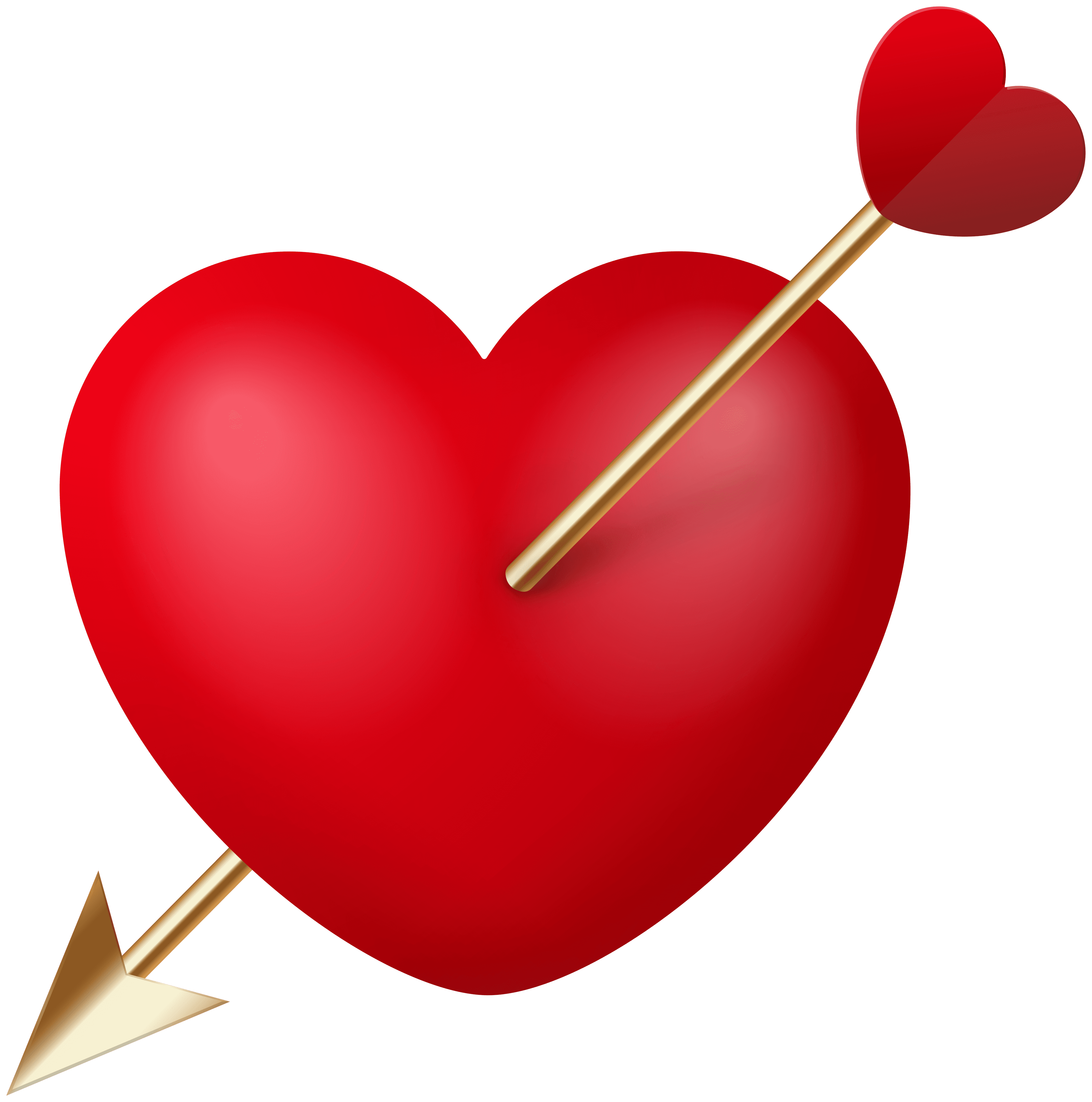 Cupid Arrow Heart PNG Image