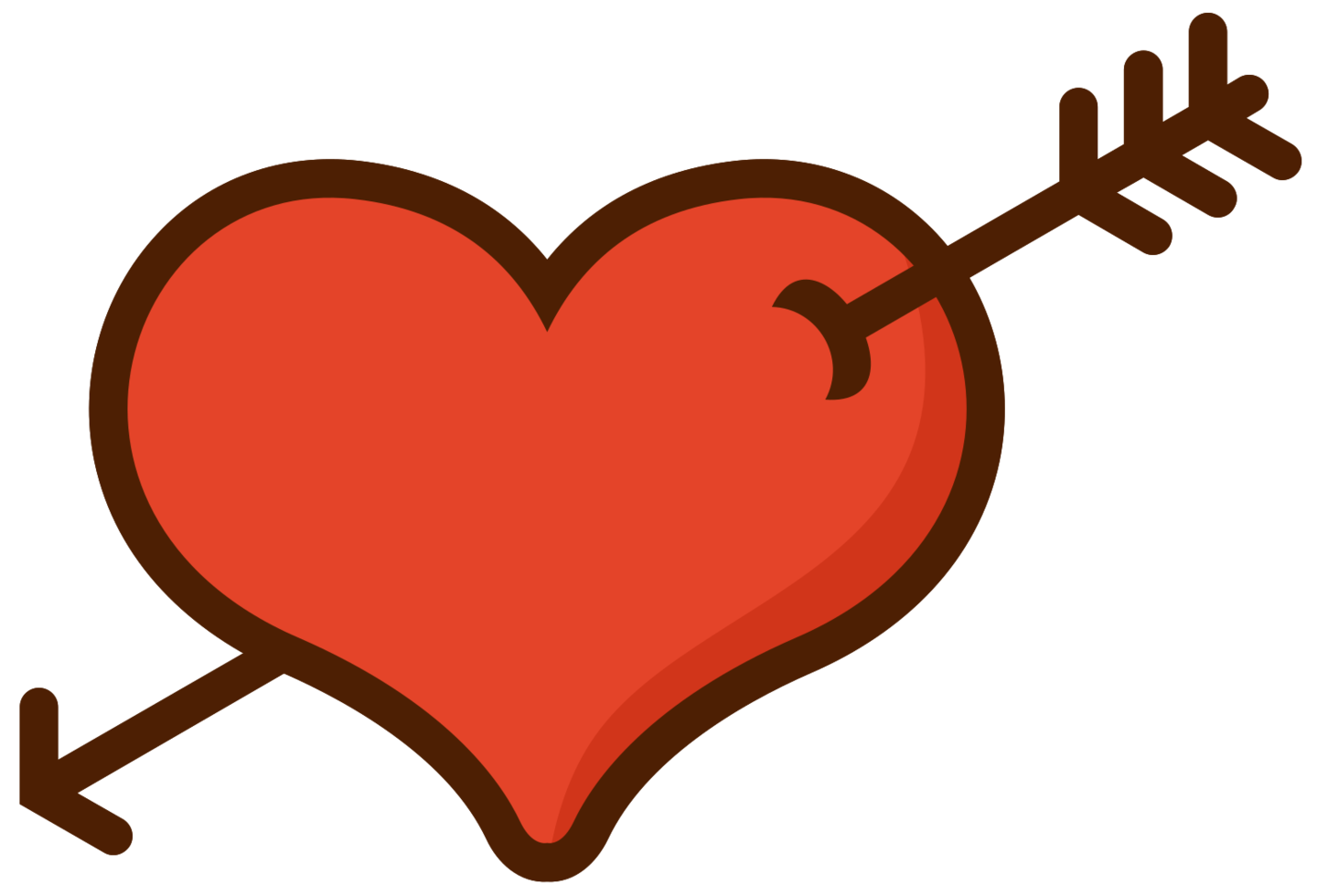 Cupid Arrow Heart PNG