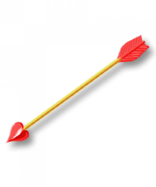 Cupid Arrow Valentine PNG Cutout