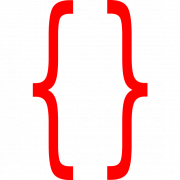 Curly Brackets PNG HD Image