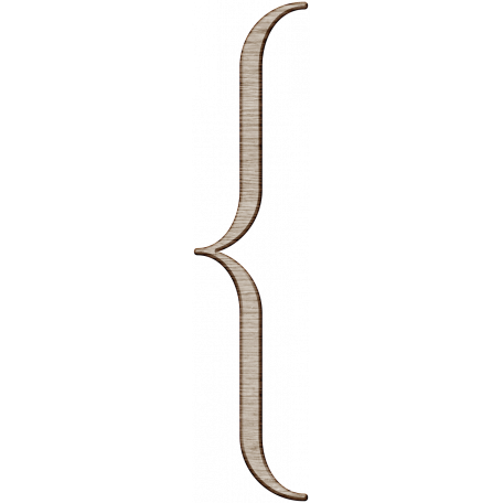 Curly Brackets PNG Pic