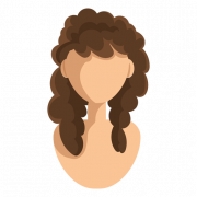 Curly Hair Girl PNG