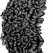 Curly Hair Girl PNG Image