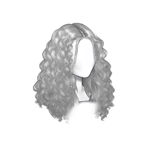 Curly Hair Girl PNG Pic