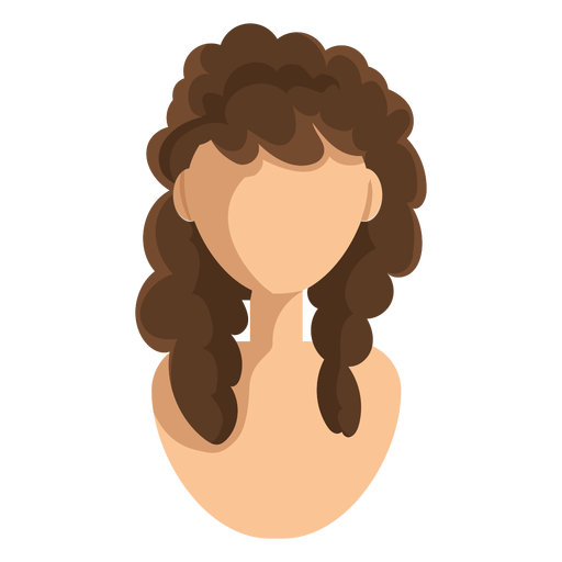 Curly Hair Girl PNG