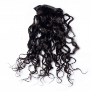 Krullend haarmodel PNG -afbeelding