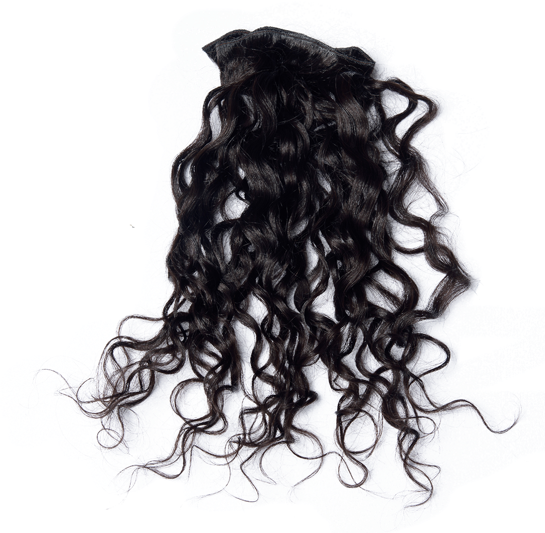 Curly Hair Model PNG Image