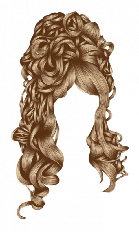 Curly Hair PNG File