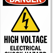 Danger High Voltage Sign PNG File
