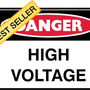 Tehlike Yüksek Voltaj İşareti PNG Görüntü