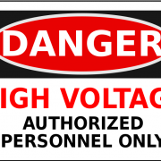 Tehlike Yüksek Voltaj işareti PNG Fotoğraf
