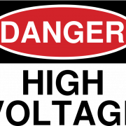 Tehlike Yüksek Voltaj işareti PNG Fotoğraflar