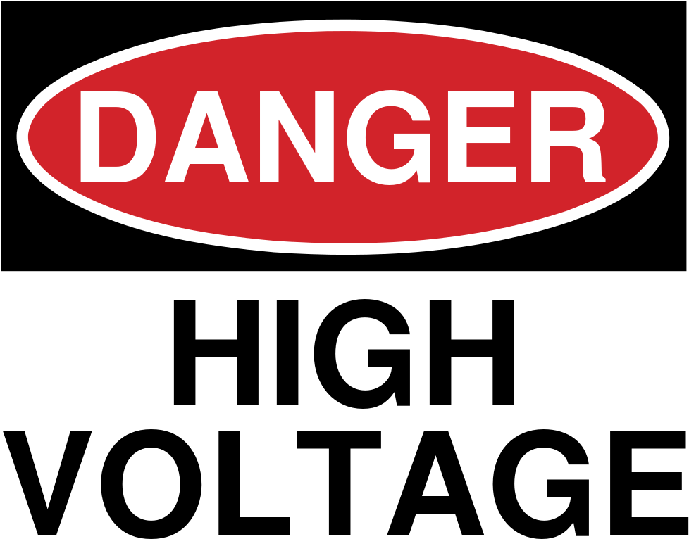 Danger High Voltage Sign PNG Photos