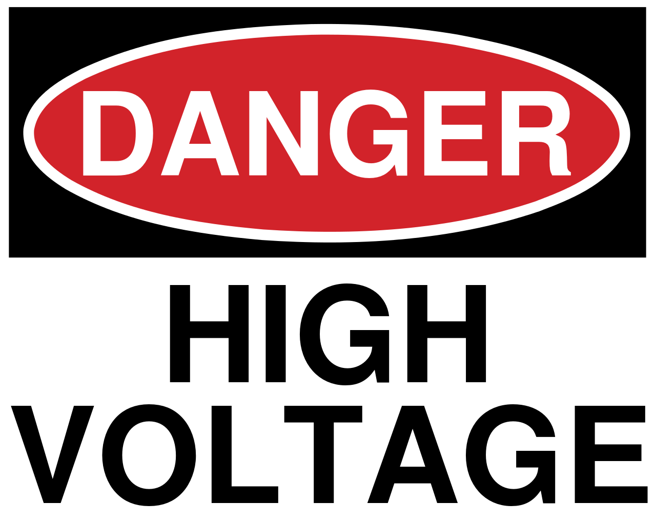 Danger High Voltage Sign PNG