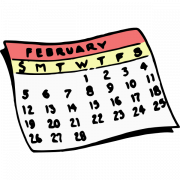 Kalender in februari