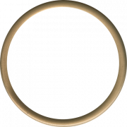 Gouden cirkel frame PNG