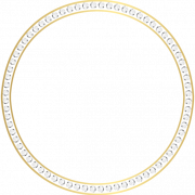 Images PNG du cadre du cercle doré