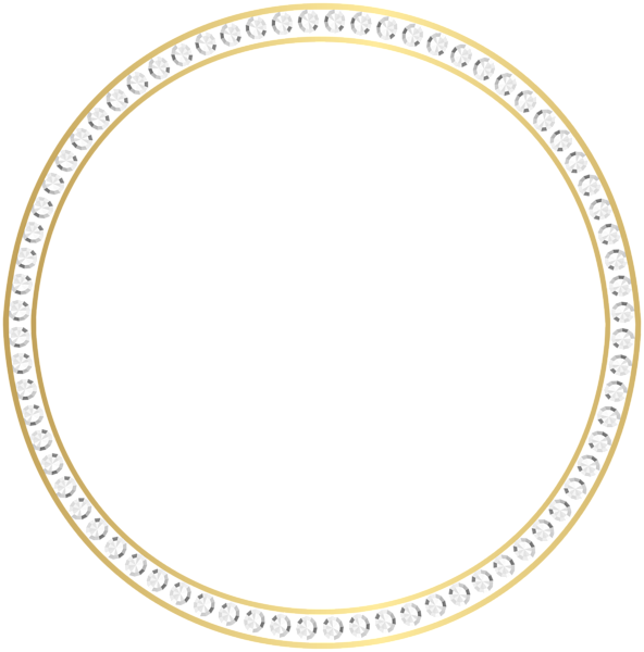 Golden Circle Frame PNG Images