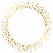 Golden Circle Frame PNG Larawan