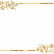 Gouden frame PNG -afbeelding