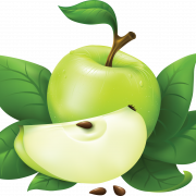 PNG de manzana verde