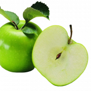 Archivo PNG de manzana verde