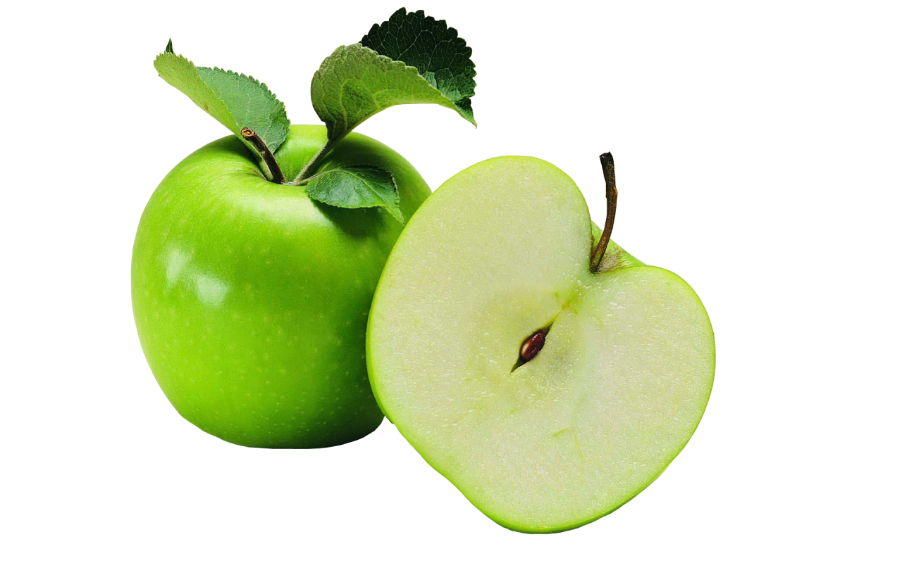 Archivo PNG de manzana verde