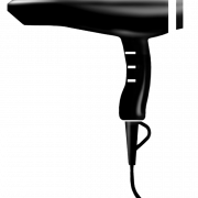 Secador de cabelo recorte de secador de cabelo preto