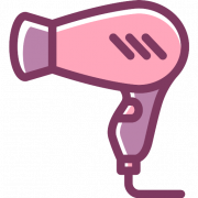 Secador de cabelo, secadora de cabelo rosa imagem PNG